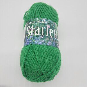 Mary Maxim Starlette Yarn Bright Emerald Green NEW
